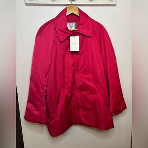 NWT A.L.C. Hot Pink Puffy Collared Coat